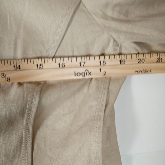 Calvin Klein Womens Linen Suit Two Piece Pants 10 Jacket 8 Cotton Silk Lined VTG - Picture 8 of 16